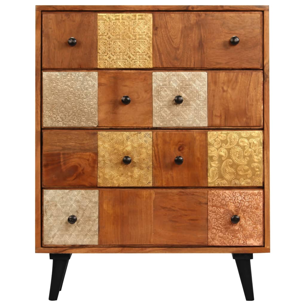 Ladekast 60x30x75 cm massief acaciahout