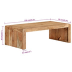 Salontafel 110x55x35 cm massief acaciahout