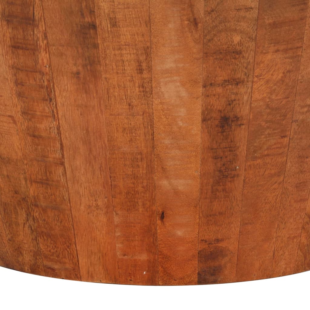 Salontafel Ø52x30 cm massief ruw mangohout