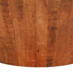 Salontafel Ø52x30 cm massief ruw mangohout