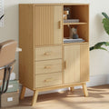 Hoge kast OLDEN 85x43x125 cm massief grenenhout bruin