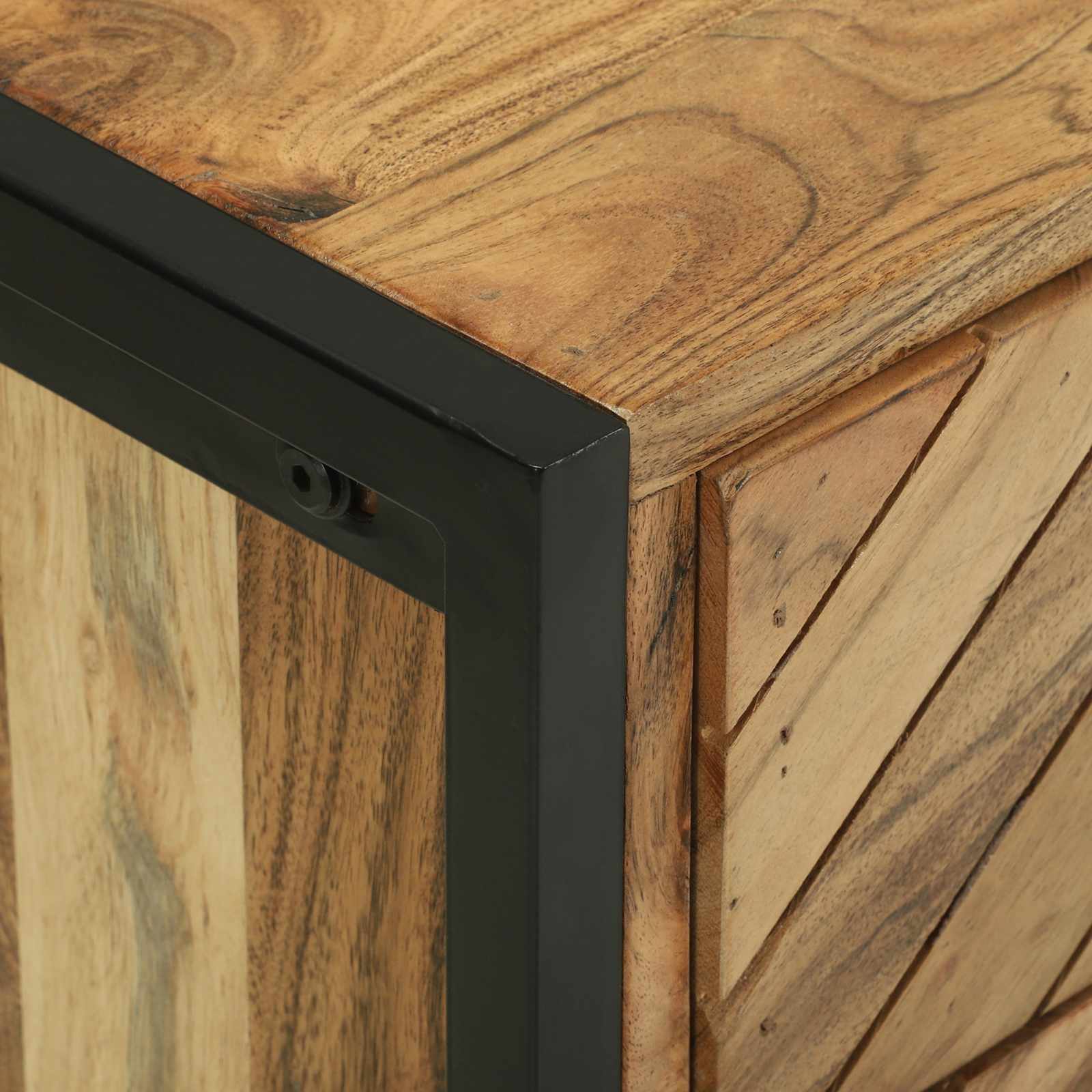 Wandtafel met lade Bruin 90 x 35 x 80 cm Massief Acaciahout