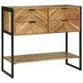 Wandtafel met lade Bruin 90 x 35 x 80 cm Massief Acaciahout
