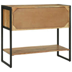 Wandtafel met lade Bruin 90 x 35 x 80 cm Massief Acaciahout