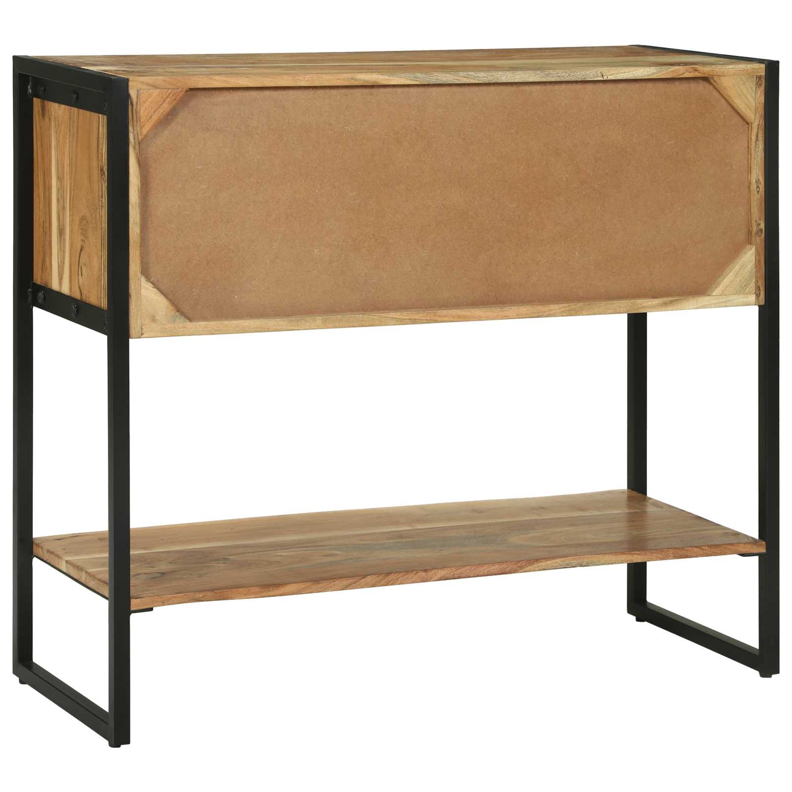 Wandtafel met lade Bruin 90 x 35 x 80 cm Massief Acaciahout