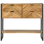 Wandtafel met lade Bruin 90 x 35 x 80 cm Massief Acaciahout