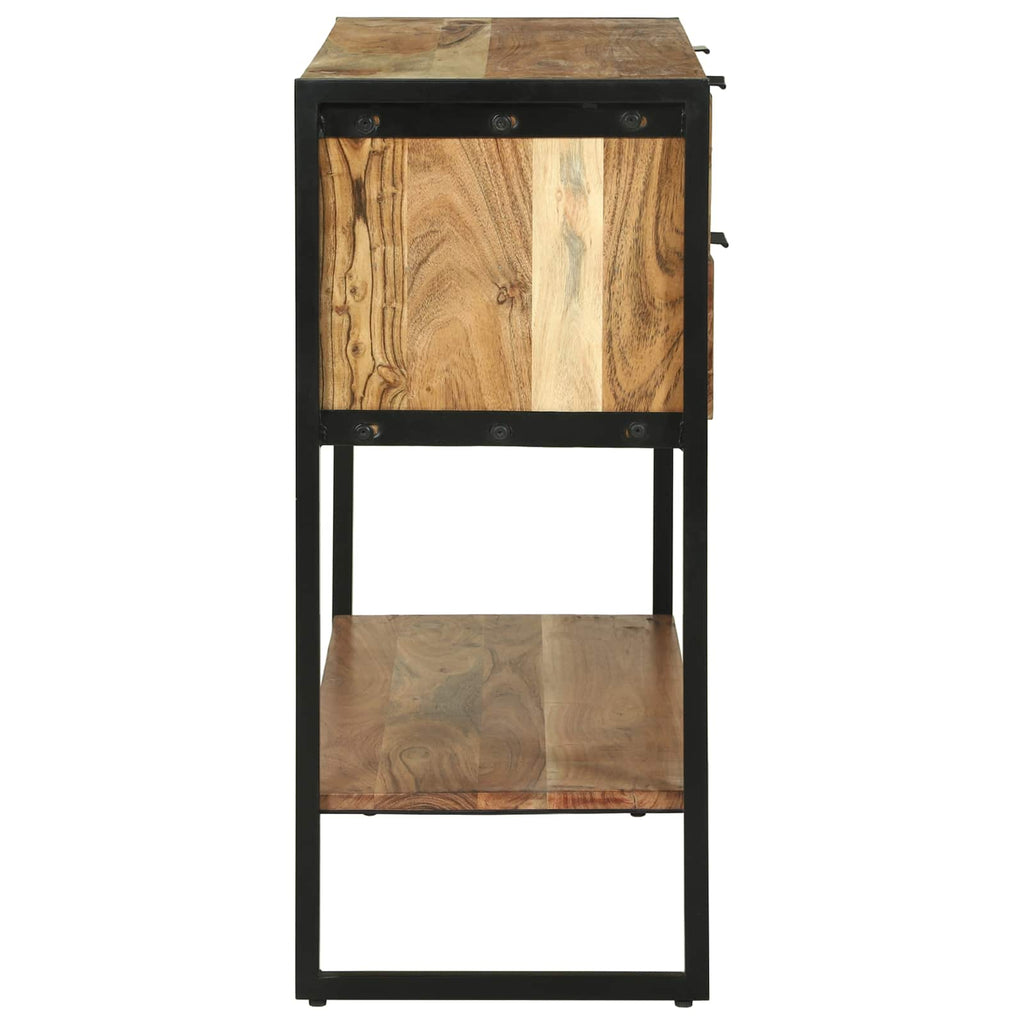 Wandtafel met lade Bruin 90 x 35 x 80 cm Massief Acaciahout