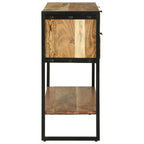 Wandtafel met lade Bruin 90 x 35 x 80 cm Massief Acaciahout