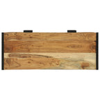Wandtafel met lade Bruin 90 x 35 x 80 cm Massief Acaciahout