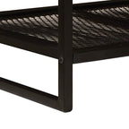 Salontafel Bruin en zwart 110 x 55 x 35 cm Massief Mango Hout