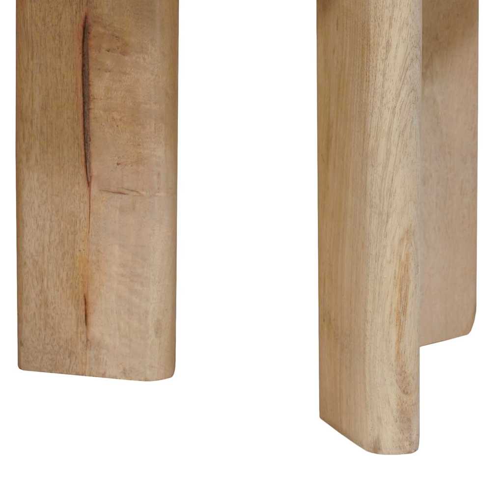 Nest Koffietafels 3 st Zwart Ø 54 x 40 cm Massief Mango Hout