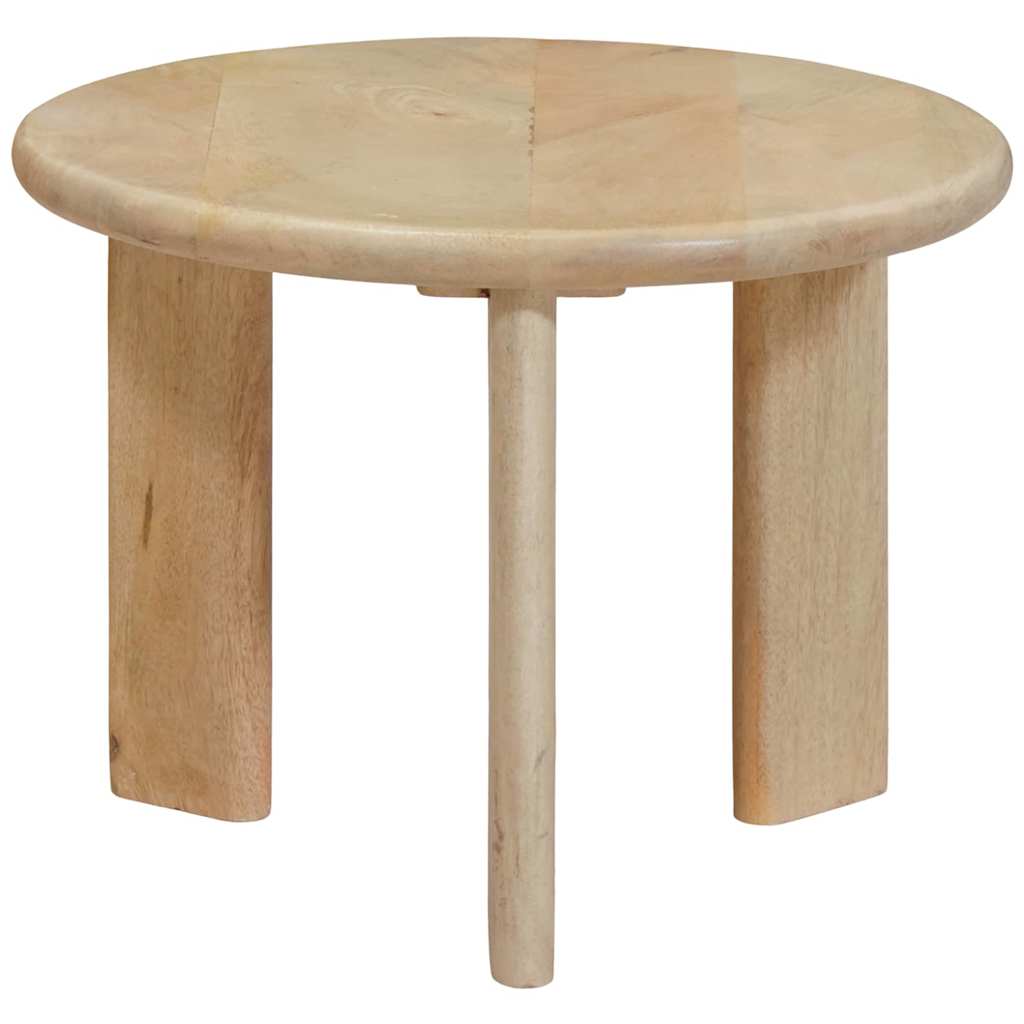 Nest Koffietafels 3 st Zwart Ø 54 x 40 cm Massief Mango Hout