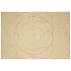 Gebied Tapijt Wit 160 x 230 cm Jute