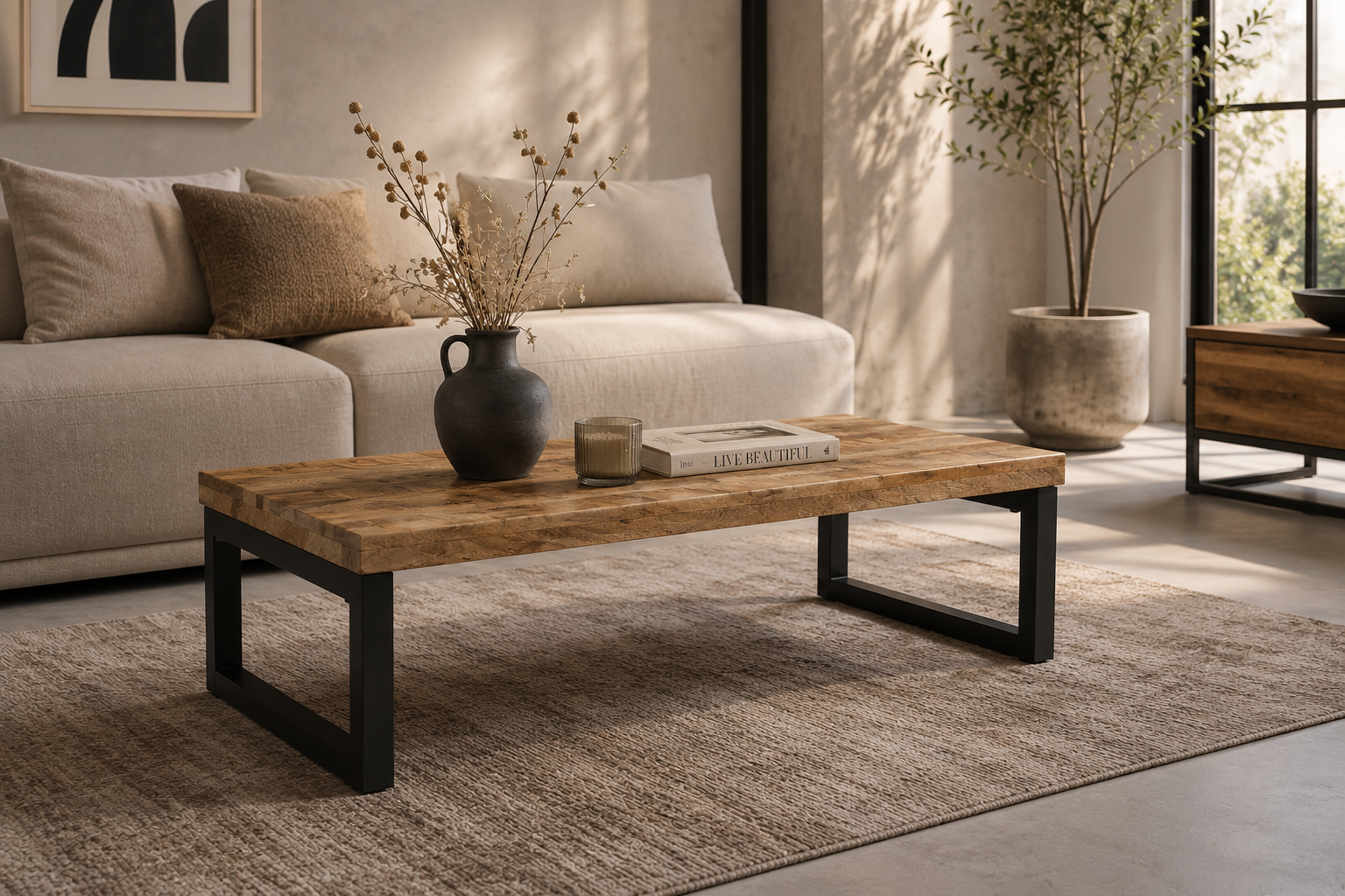 Luca Salontafel | Massief Mangohout