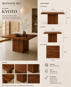 Kyoto Eettafel | Massief Acaciahout