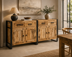 Renzo Sideboard | Massief Mangohout & Staal