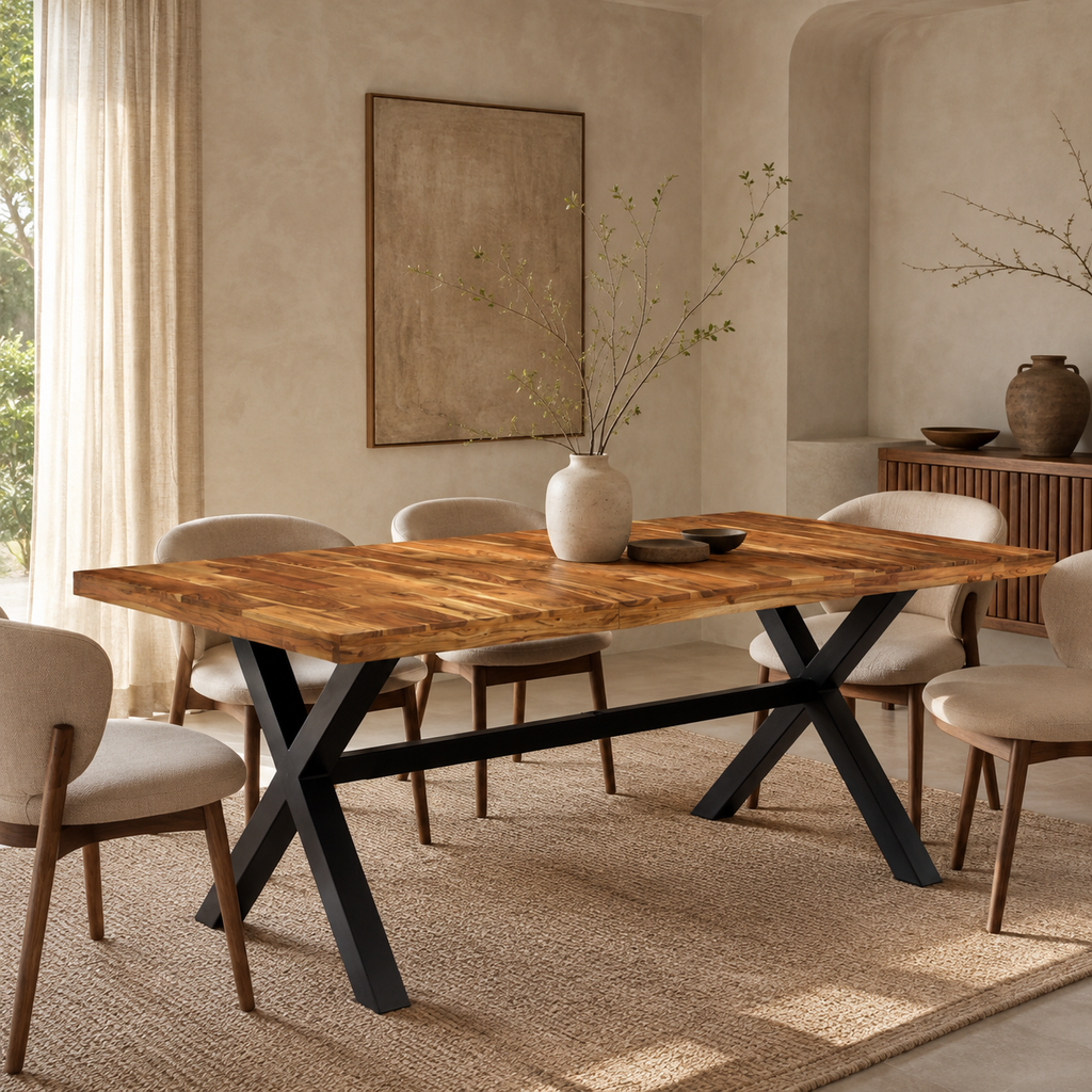 Melo Eettafel | Massief Acacia- en Mangohout