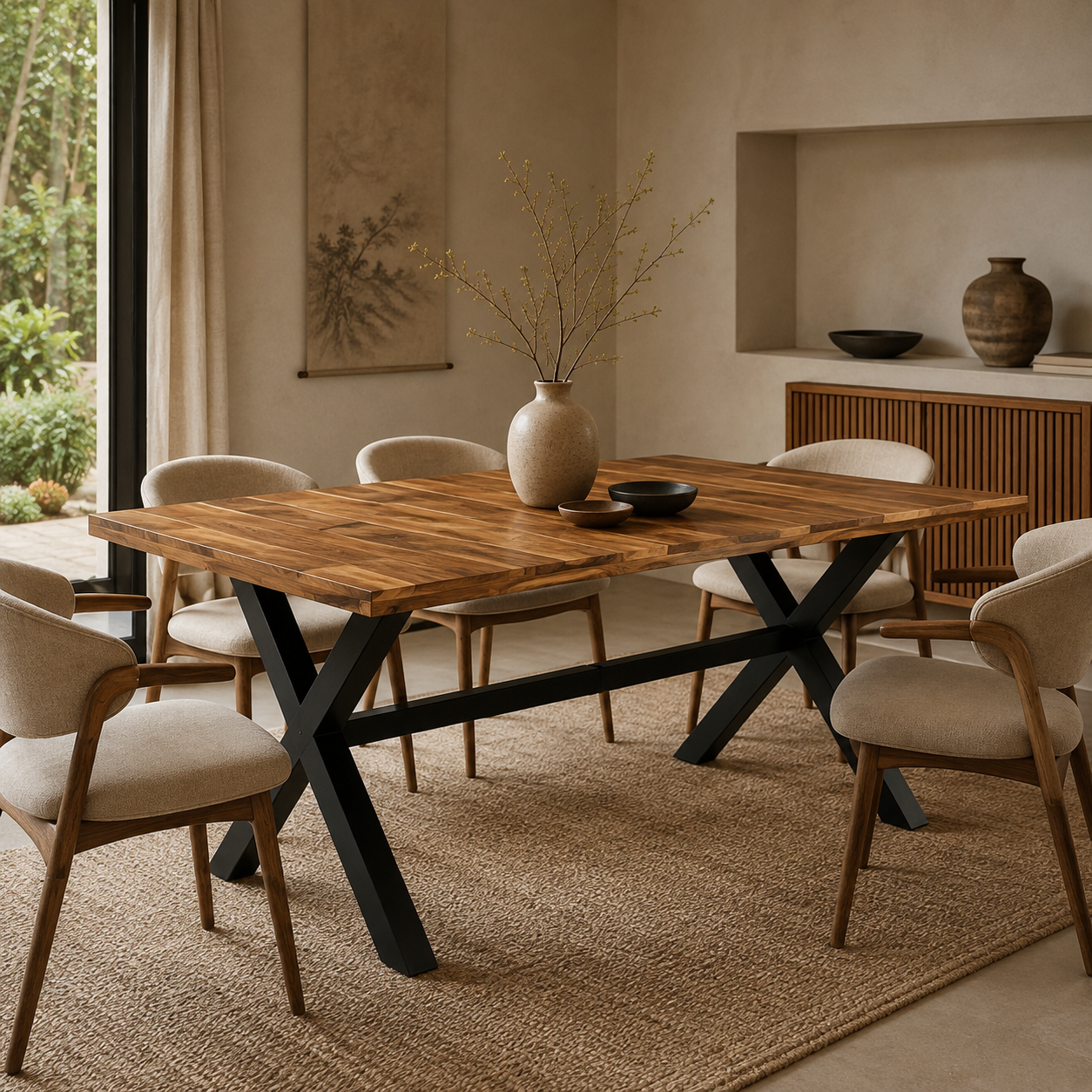 Melo Eettafel | Massief Acacia- en Mangohout