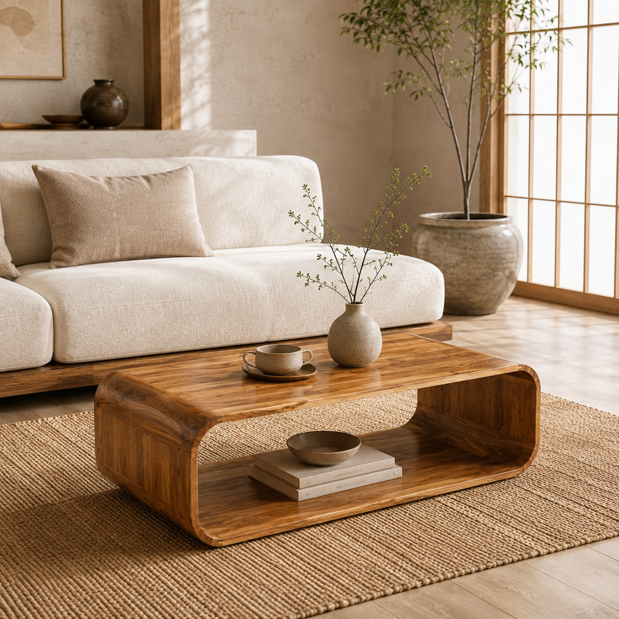 Asahi Salontafel | Massief Acaciahout
