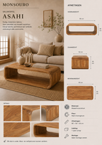 Asahi Salontafel | Massief Acaciahout