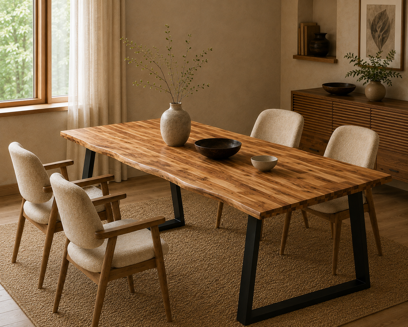 Osaka Eettafel | Massief Acaciahout
