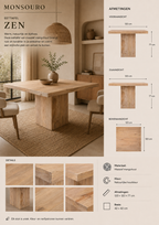Zen Eettafel | Massief Mangohout