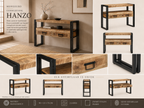 Hanzo Consoletafel | Massief Mangohout & Staal