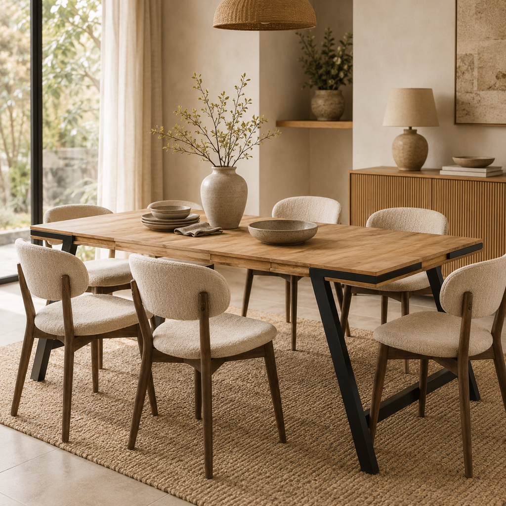 Luna Eettafel | Massief Mangohout