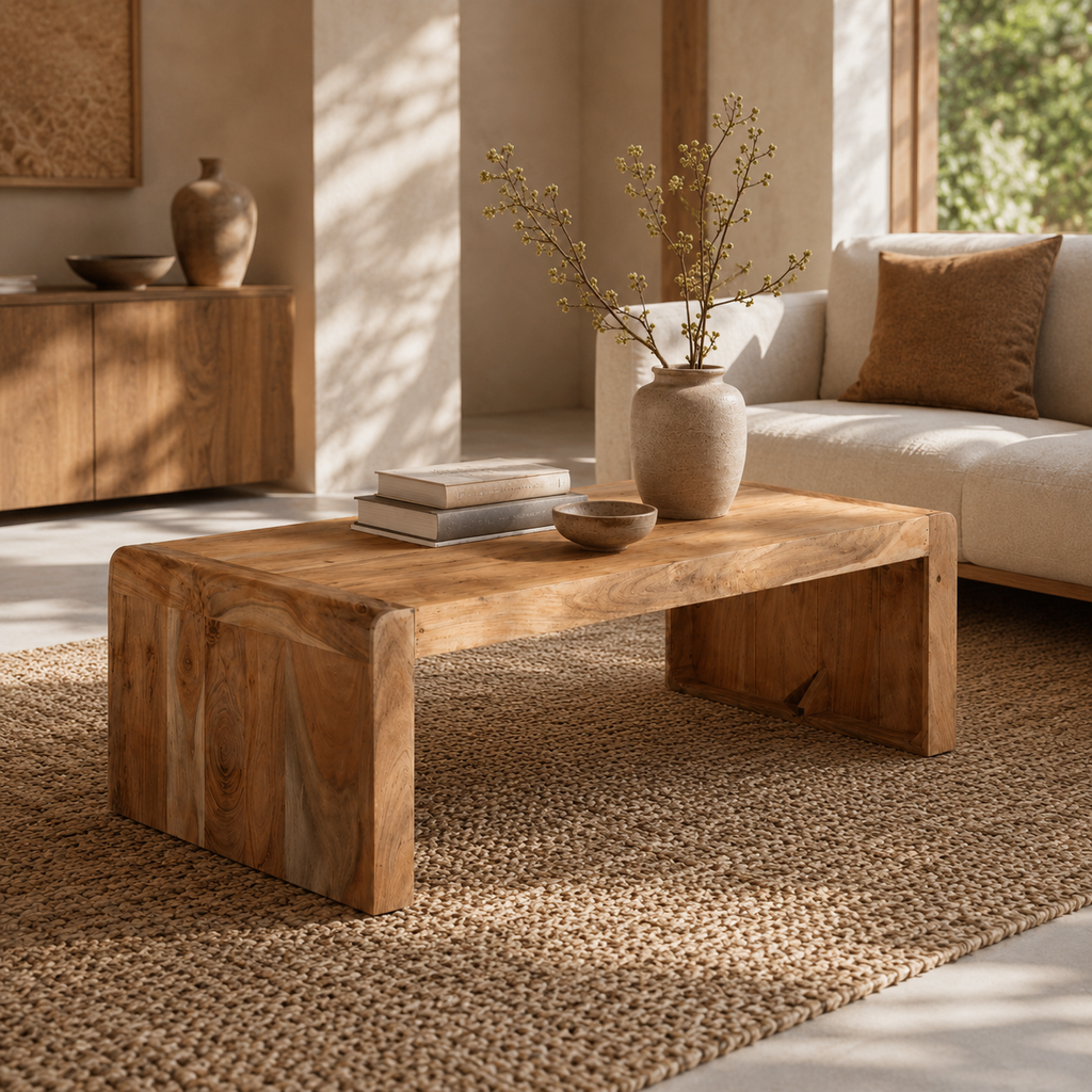 Ichiro Salontafel | Massief Acaciahout