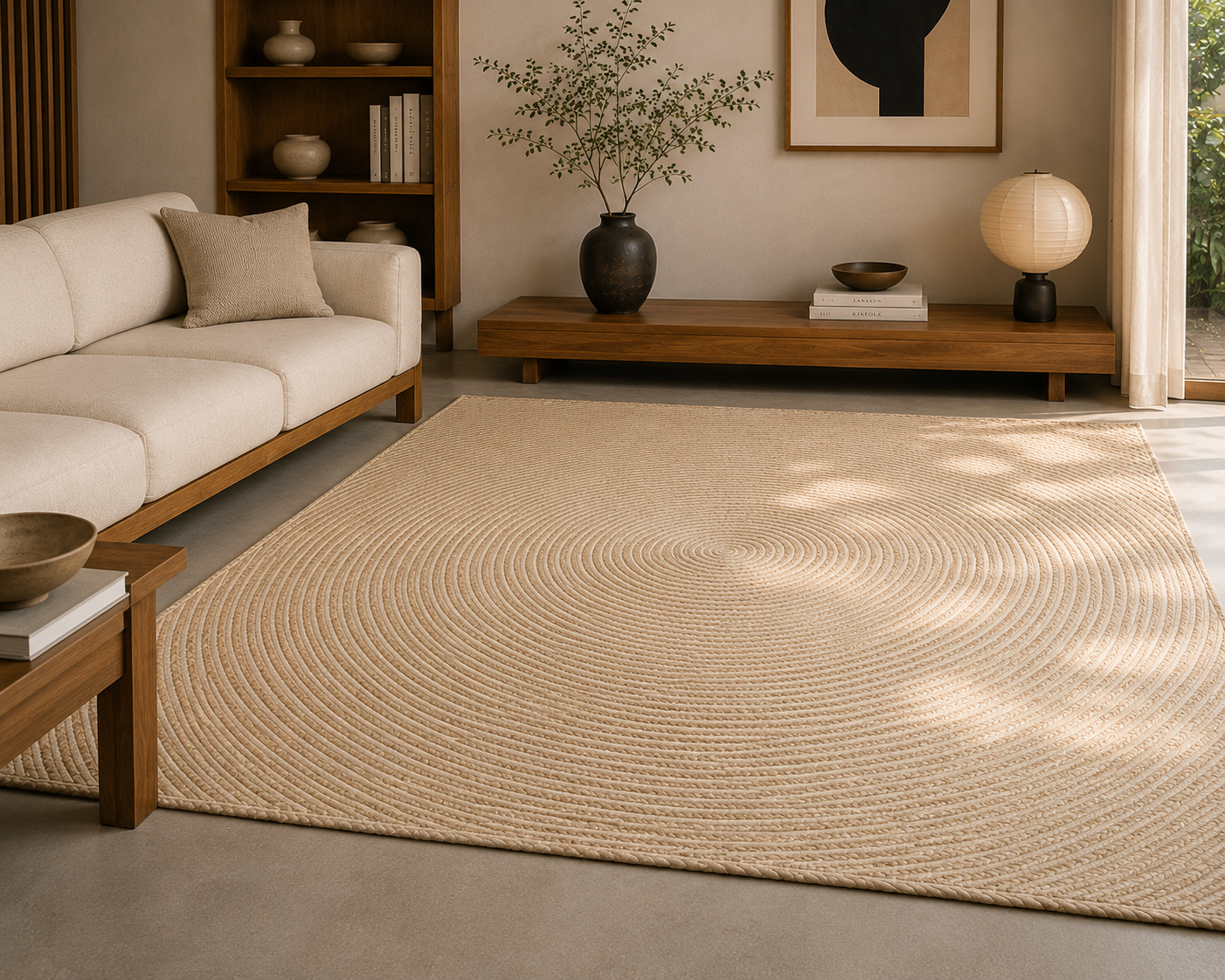 Chi Vloerkleed | Natuurlijke Jute – 160 × 230 cm